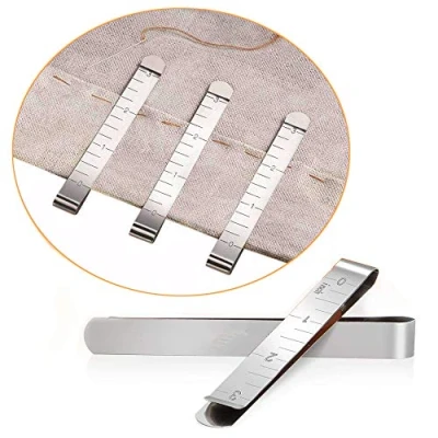 Imagen de 20 pinzas de coser acero inoxidable juego accesorios costura, regla 3&quot;, acolchado para mágicas, inserción y marcaje