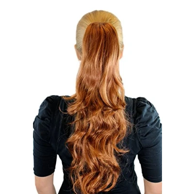 Imagen de WIG ME UP Cola postiza, mezcla de rubio cobrizo, aprox. 50cms ondulado, en capas, clip tipo mariposa, Extensión JL 0082 30