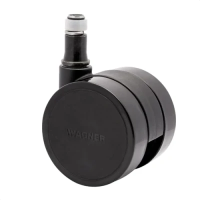 Imagen de WAGNER 01173561 Ruedas giratorias para silla de oficina, diseño duro, diámetro 50 mm, altura construcción 55 freno intervalo, pasador 11 x 20 capacidad carga kg, fabricado