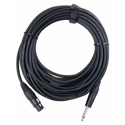 Imagen de Pronomic 30729 Cable para micrófono XLR a jack (10 m), color negro