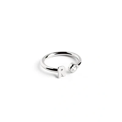 Imagen de Singularu Personalizado Letter Anillo, Mujer, Talla: One Size, Letra r plata