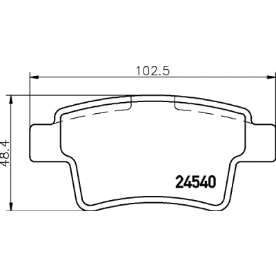 Imagen de HELLA 8DB 355 013 361 Juego de pastillas freno no preparado para indicador desgaste con tornillos pinza accesorios