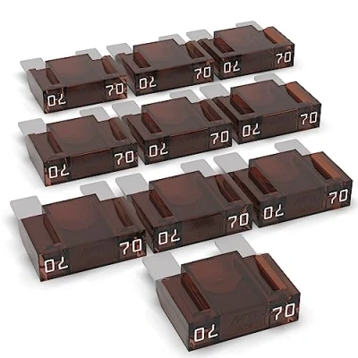 Imagen de AUPROTEC Maxi Fusibles 20A 80A Fusible de Cuchilla selección: 70A Ampere marrón, 10 piezas