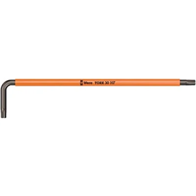 Imagen de Wera 05024478001 967 SXL HF Llave acodada TORX® Multicolour con función de sujeción, versión larga, TX 30 x 195 mm