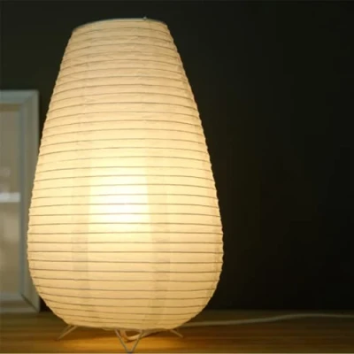 Imagen de GUANSHAN Linterna de Papel Lámpara Mesa Decorativa Iluminación Plegable Origami Luz Nocturna Noche Ambiente para Dormitorio, Sala Estar, Style3