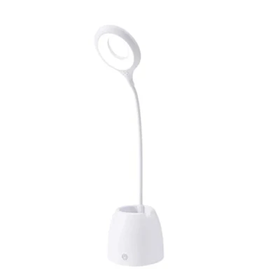 Imagen de BEL AIR HOME Flexo LED con Altavoz Bluetooth incorporado y 3 intensidades de luz, diseño moderno cargador para Smartphone, luz blanca 6500K 5W, cable USB incluido (BLANCO)