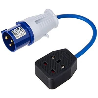 Imagen de Silverline Tools 341082 Convertidor de enchufe 16 a macho 13 hembra (Enchufe toma A)