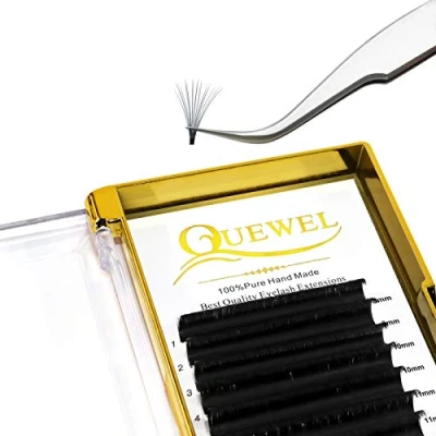 Imagen de Extensiones de Pestañas Easy Fan Lashes 0.03mm D Curl 8 15mm Volumen Ruso Lash Extensions Mega Volume Aoto Fanning (0.03 MIX8 15)
