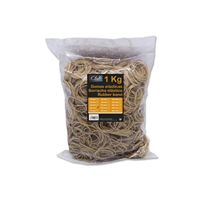 Imagen de Bismark 152108 Bolsa de gomas elásticas 6 cm, 1 kg