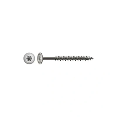 Imagen de Spax 257000600805 Tornillo construcción de madera, 6,0 x 80 mm, 100 piezas, la oblea cabeza, t estrellas plus, 4cut