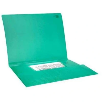 Imagen de Carpeta liderpapel gomas solapas 34963 polipropileno din a4 verde translucido