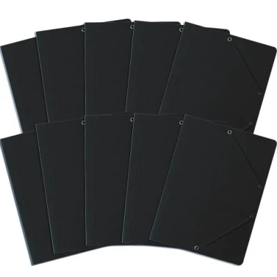 Imagen de Bantex Carpeta con gomas (A4, 10 unidades), color negro