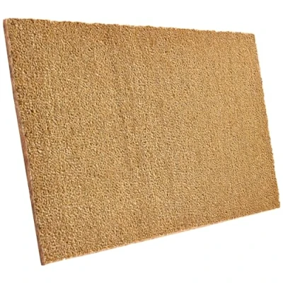 Imagen de Entrando felpudo de coco para exterior óptimo la puerta casa antideslizante, resistente a intemperie marrón natural, 50 x 80 cm,