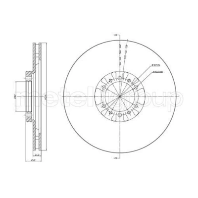 Imagen de Disco de freno METELLI 23 0709