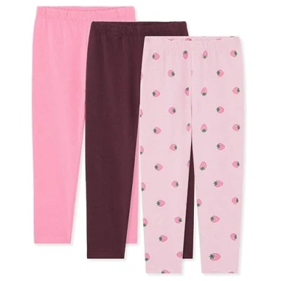 Imagen de Bramble &amp; Bear Leggins Bebé y Niño/Niña Pequeño/a (Pack de 3) Suaves Unisex para Bebés 0 a 3 Años Algodón Orgánico con Cintura Elástica Ropa Cómoda, Bonita Cálida