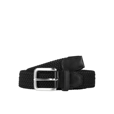 Imagen de Jack &amp; Jones Cinturón trenzado, Hombre, Talla: 90, Black