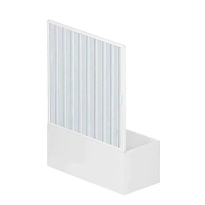 Imagen de ROLLPLAST PINTO Puerta Mampara de bañera 140 CM PVC Mod. Nina con Apertura Lateral
