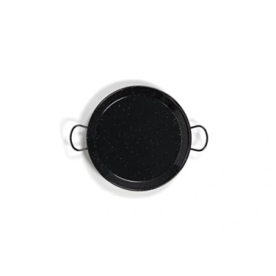 Imagen de Vaello Campos Paellera de Acero esmaltado, 10 cm, Negro