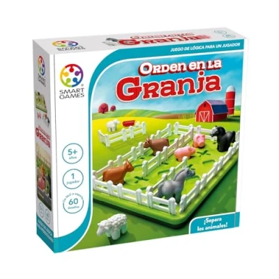 Imagen de SmartGames Orden En La Granja Juegos De Logica Para Niños Educativos 5 Años Rompecabezas Mesa O Más