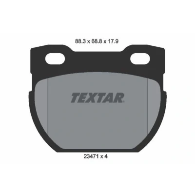 Imagen de TEXTAR 2347103 Juego de pastillas freno no preparado para indicador desgaste LAND ROVER: Defender SUV, SUV Cabrio, Pick up