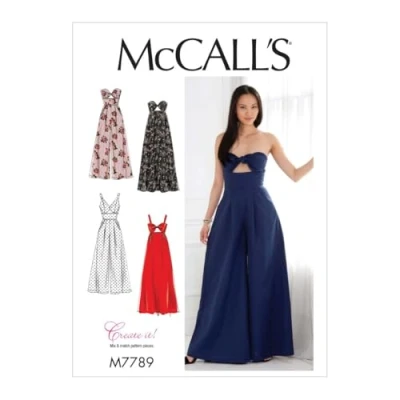 Imagen de McCall&#039;s Patterns M7780 Patrones de costura para mccalls, plantillas, papel, color blanco, 14 16 18 20 22