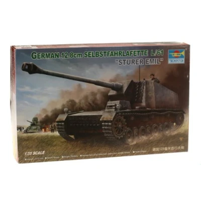 Imagen de Trumpeter 1/35 Grasa autopropulsada Alemana de 12,8 cm, Color Diferentes (00350)