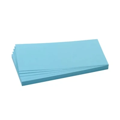 Imagen de Franken 1020 18 Tarjetas rectangulares para memorizar (9,5 x 20,5 cm, 500 Unidades), Color Azul Claro