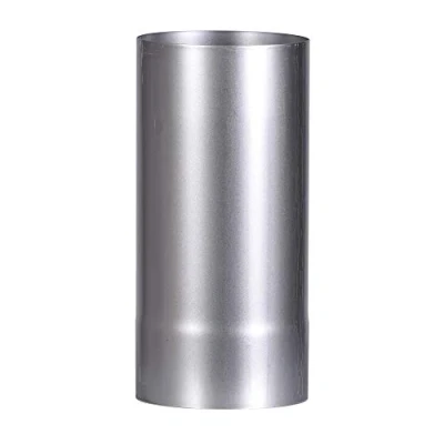Imagen de FIREFIX A120/2 Fal Tubo de Horno (250 mm Largo, 120 diámetro, Chapa Acero, 0,6 Grosor, insertable cónico, Longitudes soldadas con láser, Plateado)