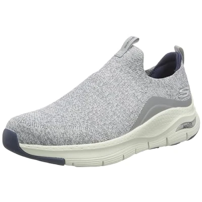 Imagen de Skechers Arch Fit Ascension, Zapatos sin Cordones Hombre, Grey Knit/Synthetic/Trim, 44 EU