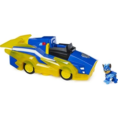 Imagen de PAW Patrol Mighty Pups Charged Up Chase Transforming Deluxe Vehículo con Luces y Sonidos