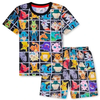 Imagen de Pokémon Cómodo Conjunto de Pijama Corto Anime para Niños (Multicolor, 7 8 años)