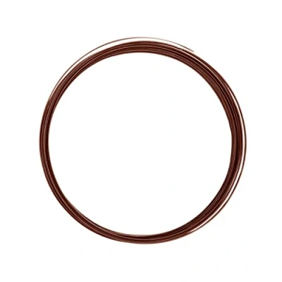 Imagen de Vaessen Creative Alu Deco Alambre Plano para Manualidades, Marrón (Chocolate Mat), 3.5 x 1 mm (5 m)