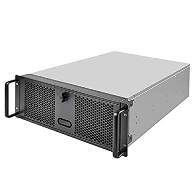 Imagen de Silverstone SST RM400 Chasis para Servidor de Montaje en Rack 4U, admite hasta SSI CEB mainboard y ATX (PS2) / Mini PSU redundante