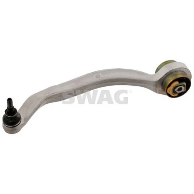 Imagen de SWAG 32 73 0019 Barra oscilante, suspensión de ruedas con apoyo debajo, Eje delantero, izquierda, posterior Brazo oscilante transversal Aluminio