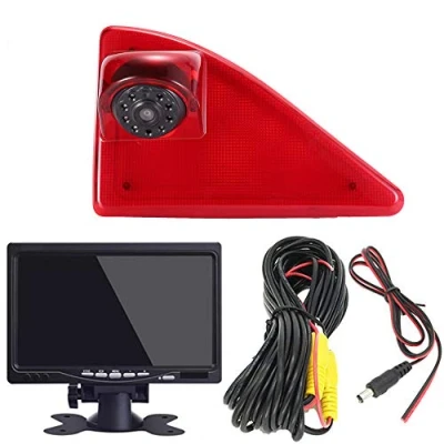 Imagen de HD Auto Transporter Nocturna Luz de Freno Furgoneta Cámara Marcha Atrás Visión Trasera Coche Puede Ajustar el ángulo Compatible con Opel/Vauxhall Movano/Renault Master/Nissan NV400