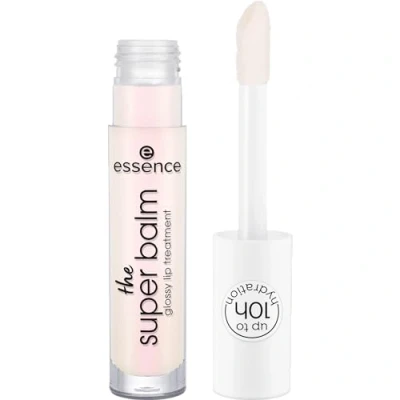 Imagen de Esence the SUPER BALM Glossy Lip Treatment, nº 01, transparente, hidratante, vegano, sin conservantes, parabenos, partículas de microplástico, 1 unidad (5 ml)