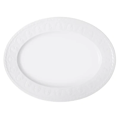 Imagen de Villeroy &amp; Boch Cellini Fuente ovalada, Porcelana Premium, Blanco