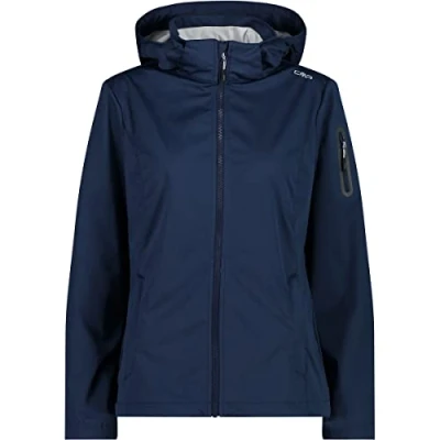 Imagen de CMP Chaqueta softshell ligera para mujer con capucha desmontable, Color de malva, S