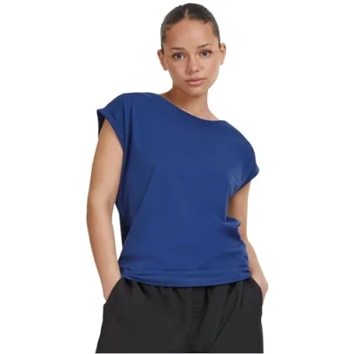 Imagen de Urban Classics Extended Shoulder Camiseta básica, Mujer, Talla: Medium, Spaceblue