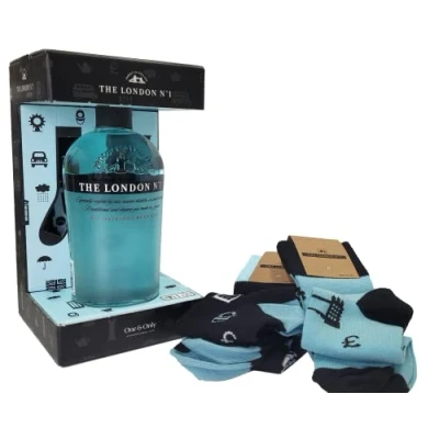 Imagen de THE LONDON Nº1 Ginebra 700 ml Estuche de Regalo con Calcetines