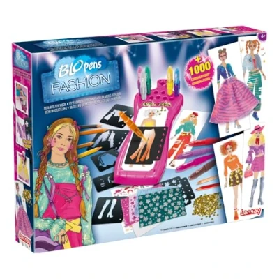 Imagen de BLOPENS FASHION Mon Atelier Mode Conviértete en Diseñador de Moda con este Set Creativo Elección Peinados, Tops, Pantalones, Faldas, Zapatos y Bolsos Personaliza tus creaciones 5 años