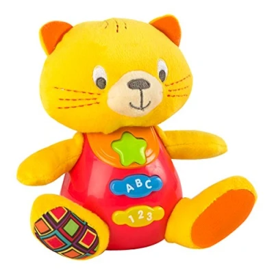 Imagen de Winfun Peluche Gatito para bebés que habla &amp; luces de colores Idioma: español (ColorBaby 85176)