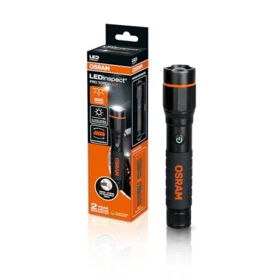 Imagen de OSRAM LEDinspect PRO TORCH 800, linterna de inspección LED recargable, función zoom, 800lm brillo