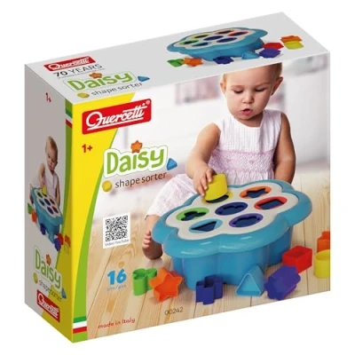 Imagen de Quercetti Q242 0242 Daisy Shape Sorter Sorting, Stacking &amp; Plugging Toys, Purple