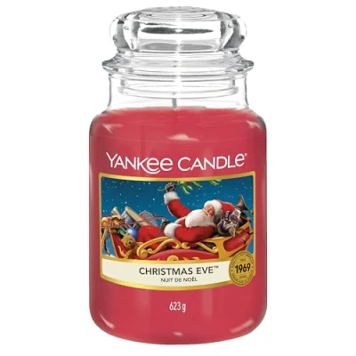 Imagen de Yankee Candle Vela en un Vaso Doze, la víspera de Navidad, Rojo, Frasco Grande
