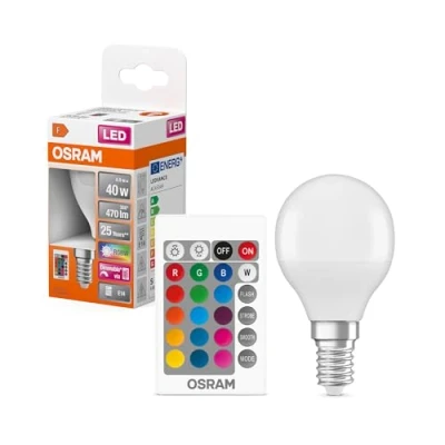 Imagen de OSRAM LED RELAX and ACTIVE CLASSIC P Bombilla , Casquillo E14…Blanco frío 2700 K 4 W Equivalente a 40W Blanco cálido…Blanco