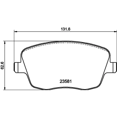 Imagen de HELLA 8DB 355 018 801 Juego de pastillas freno no preparado para indicador desgaste con tornillos pinza accesorios SEAT: Ibiza 3