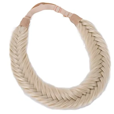 Imagen de CAISHA Diadema Trenzada Postizo, Diadema, Accesorios Para El Cabello Rubio Platino HZ304