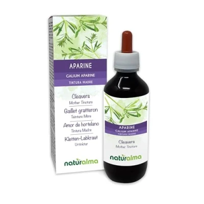 Imagen de Amor de hortelano o galio (Galium aparine) hierba con flores Tintura Madre sin alcohol Naturalma Extracto líquido gotas 200 ml Complemento alimenticio Vegano