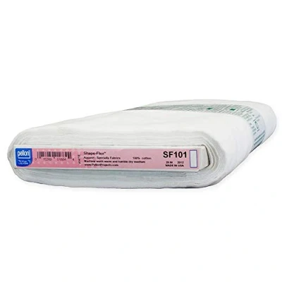 Imagen de Pellon Forma Flex Tejido Algodón Blanco Fusible Interfaz SF101 20&quot; por la yarda